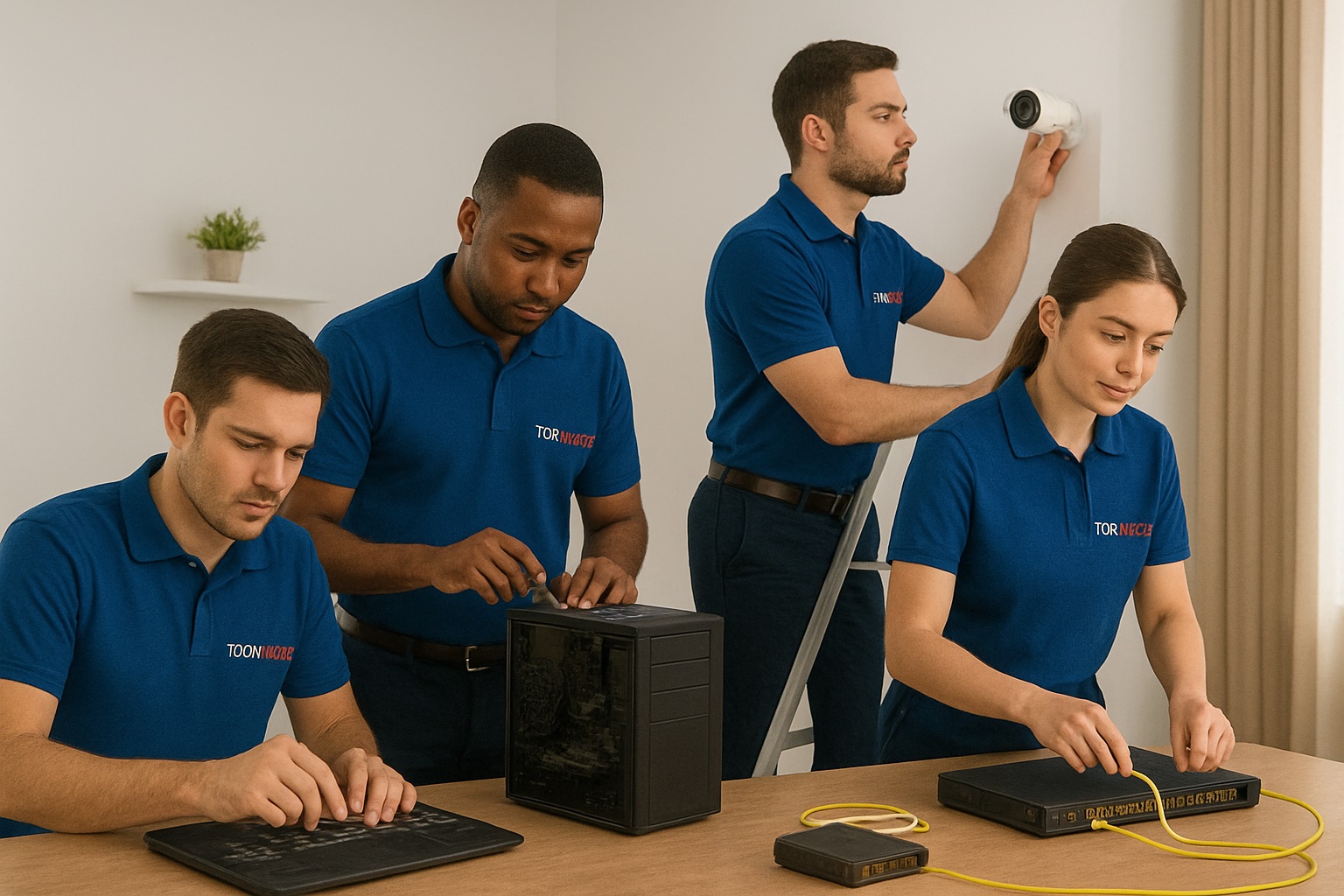 TechatDoor technicians providing computer and laptop repair service